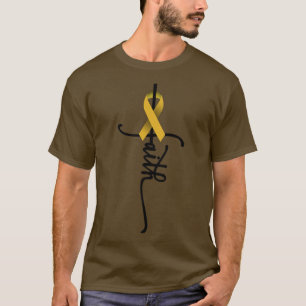 Childhood Cancer Faith Childhood Cancer Awareness T-Shirt