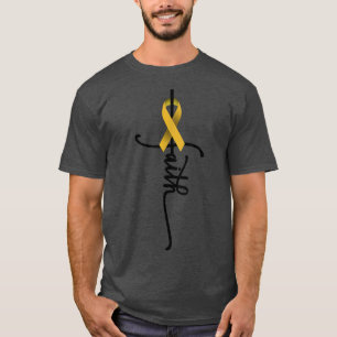 Childhood Cancer Faith Childhood Cancer Awareness  T-Shirt