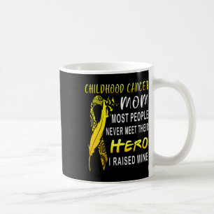 Childhood Cancer Fighter Mom My Son Is My Hero Wom Coffee Mug