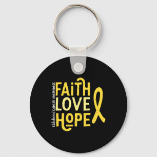 Childhood cancer  for adults  Childhood Cancer Awa Keychain