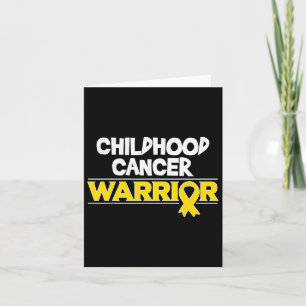 Childhood Cancer Gift Gold Awareness Ribbon  Card
