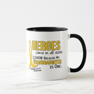 Childhood Cancer Heroes All Sizes 1 Granddaughter Mug