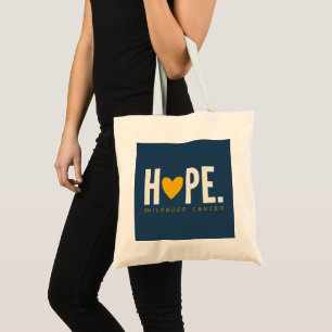 childhood cancer HOPE gold heart Totes Bags