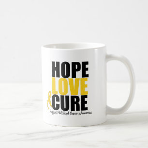 Childhood Cancer Hope Love Cure Coffee Mug