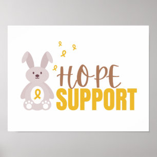 childhood cancer. hope. support. Poster & Prints