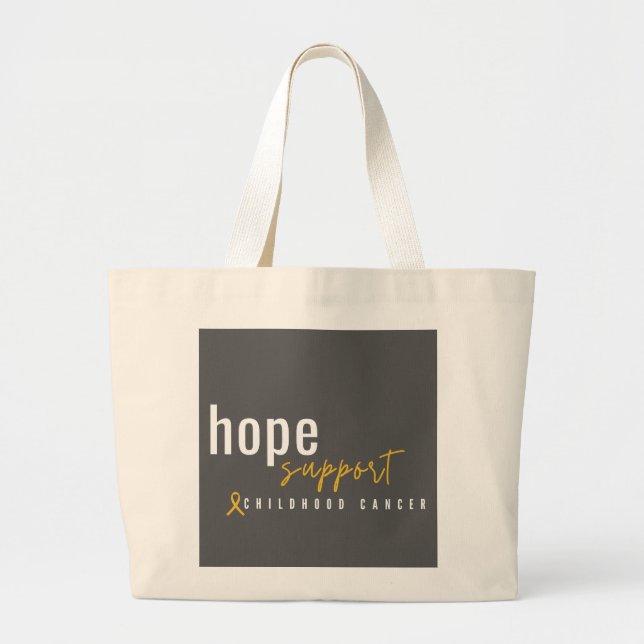 childhood cancer hope support Totes & Bags (Front)