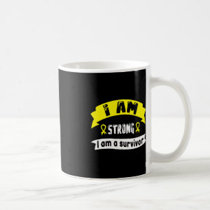 Childhood Cancer I Am Strong I Am A Survivor Coffee Mug