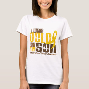 Childhood Cancer I WEAR GOLD FOR MY SON 6.3 T-Shirt