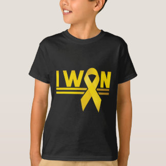 Childhood Cancer I Won Ribbon  T-Shirt