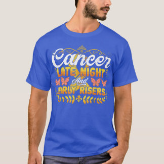 Childhood Cancer Late Night and Early Rises Yello T-Shirt