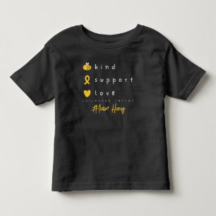 childhood cancer personalized name Toddler T-Shirt