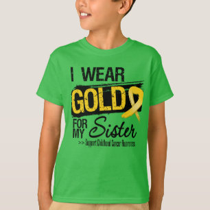 Childhood Cancer Ribbon For My Sister T-Shirt