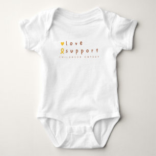 childhood cancer support Baby One-Piece Bodysuit