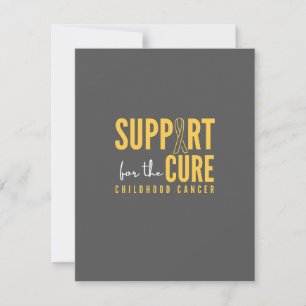 childhood cancer. support. cure. Note Cards