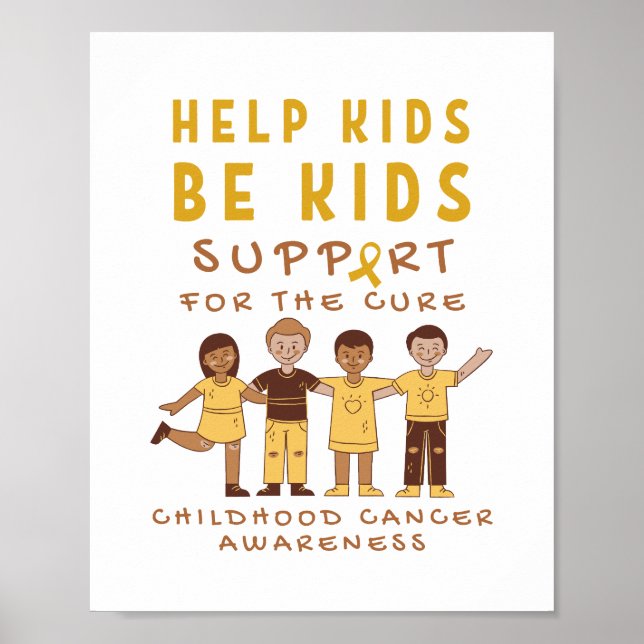 childhood cancer support cure Poster & Prints (Front)