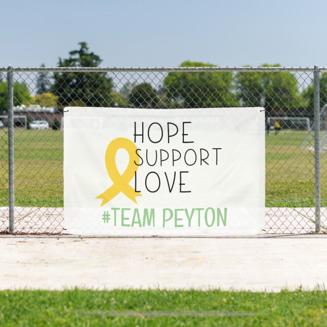 childhood cancer support Custom Banner Outdoor (Insitu)