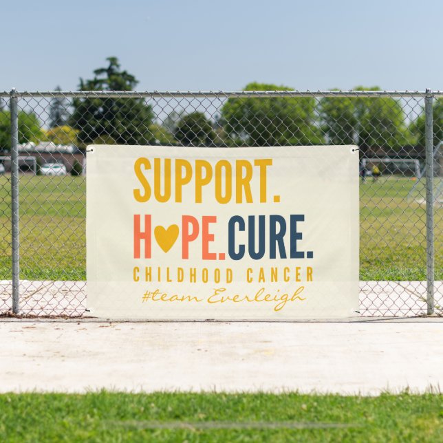 childhood cancer support Custom Banner Outdoor (Insitu)