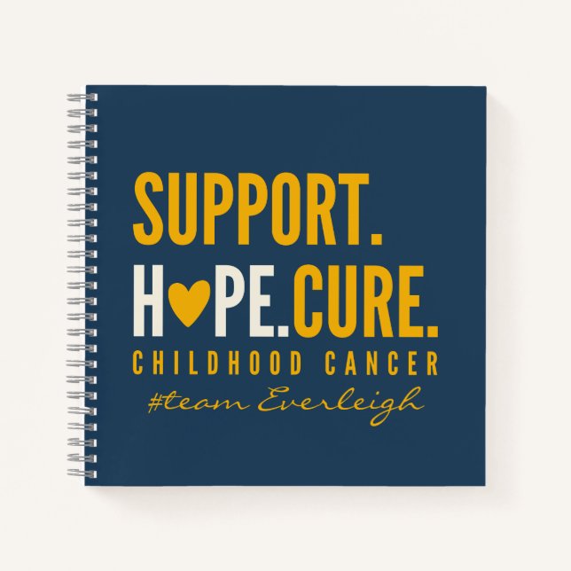 childhood cancer support Custom Notebook Journal (Front)