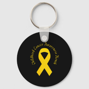 Childhood Cancer Support Family Childhood Cancer Keychain