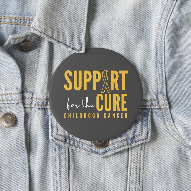 childhood cancer. support for the cure. Button (In Situ)