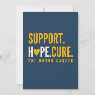 childhood cancer support hope cure Invitation Card
