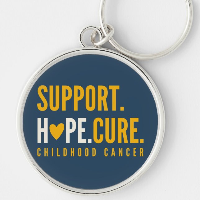 childhood cancer support hope cure Keychain (Front)