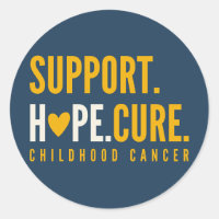 childhood cancer support hope cure Stickers labels