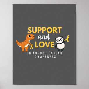 childhood cancer. support & love. Poster & Prints