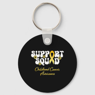 Childhood Cancer Support Squad Childhood Cancer Aw Keychain