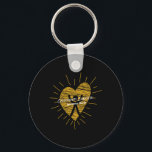 Childhood Cancer Survivor - Childhood Cancer Aware Keychain<br><div class="desc">Childhood Cancer Survivor - Childhood Cancer Awareness Month</div>