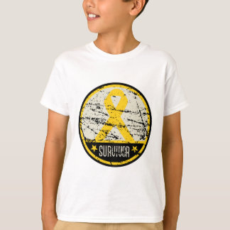 Childhood Cancer Survivor Mens Vintage T-Shirt