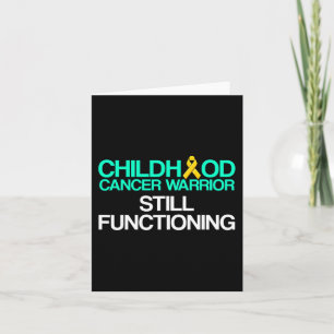 Childhood Cancer Survivor Support Warrior 1 Card