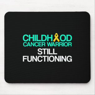 Childhood Cancer Survivor Support Warrior 1 Mouse Pad