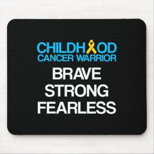 Childhood Cancer Survivor Support Warrior 2 Mouse Pad
