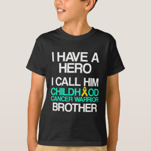 Childhood Cancer Survivor Support Warrior 3 T-Shirt