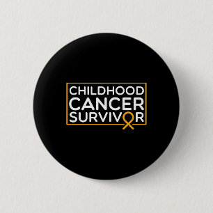 Childhood Cancer Suvivor Childhood Cancer Ribbon A 2 Inch Round Button