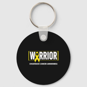 Childhood Cancer  - Warrior Childhood Cancer Aware Keychain