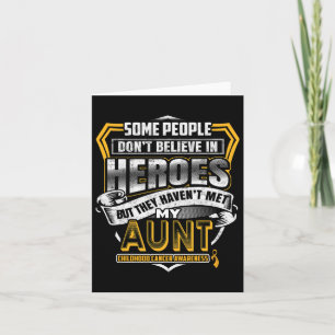 Childhood Cancer Warrior - I Wear Gold For My Aunt Card