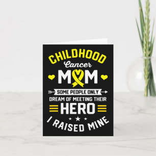 Childhood Cancer Warrior Mom Mother Awareness Supp Card
