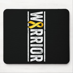Childhood Cancer Warrior - Pediatric Golden Awaren Mouse Pad