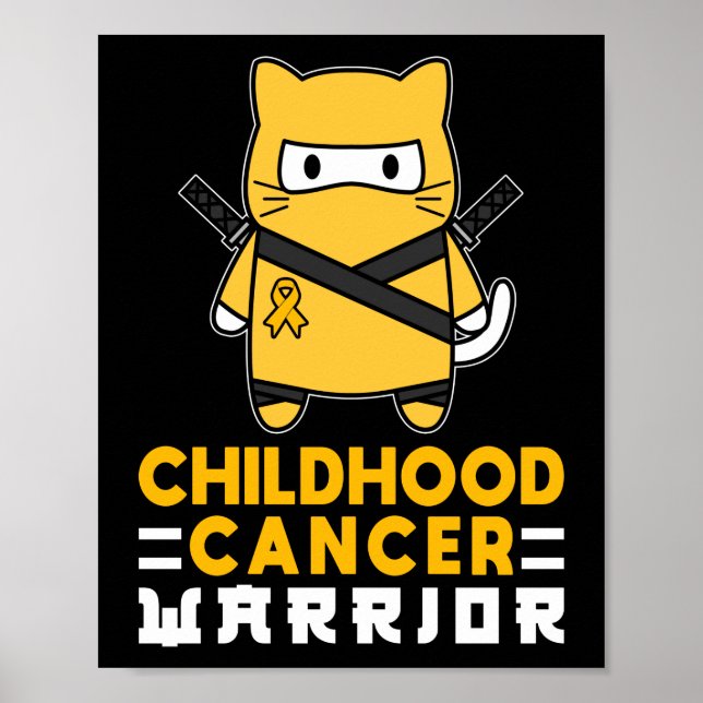 Childhood Cancer Warrior Poster (Front)