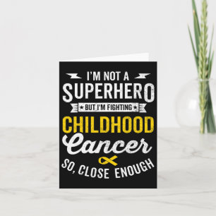 Childhood Cancer Warrior Survivor Awareness Yellow Card
