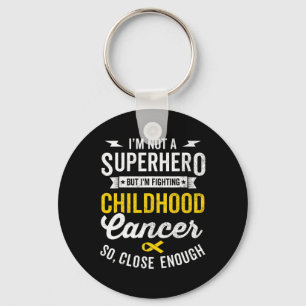 Childhood Cancer Warrior Survivor Awareness Yellow Keychain