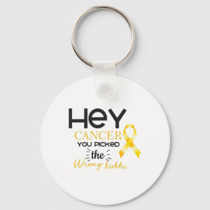 Childhood Cancer You Picked The Wrong Kiddie Aware Keychain