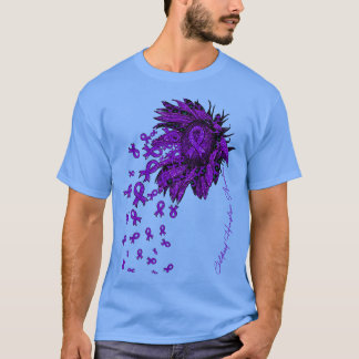 Childhood Hemiplegia Awareness Sunflower ribbon fl T-Shirt