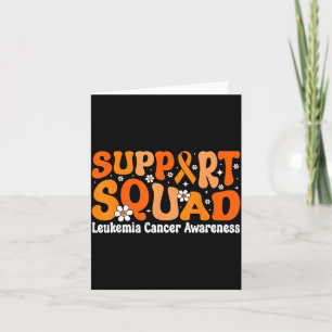 Childhood leukaemia mom fighters orange ribbon card