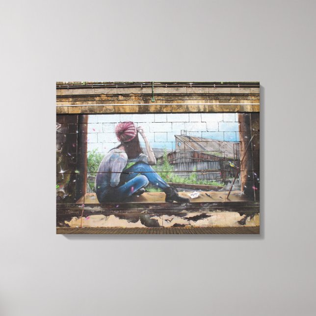 Childhood Memories Graffiti Canvas Print (Front)