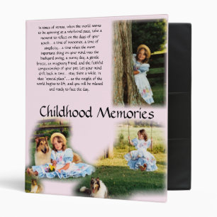 Childhood Memories Inspirational Binder