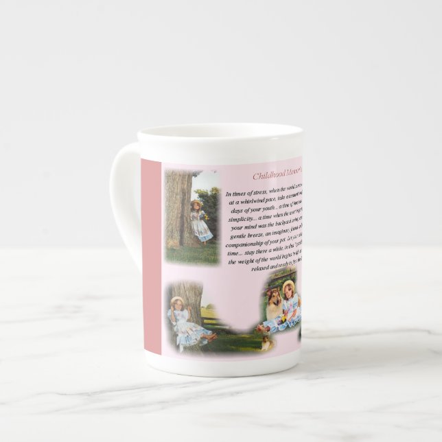 Childhood Memories Inspirational Bone China Mug (Front Left)