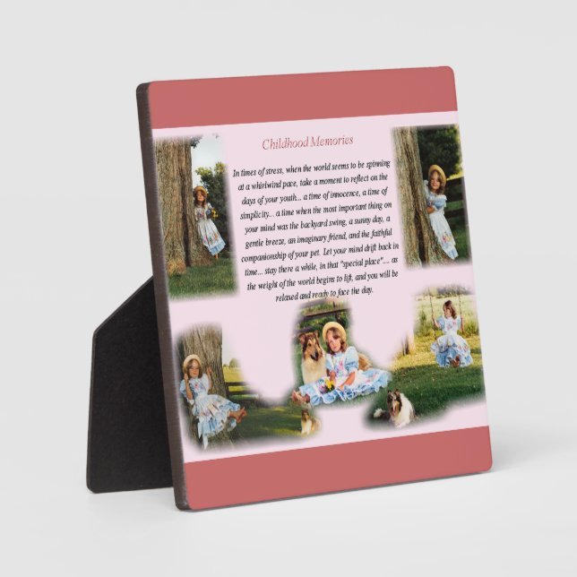 Childhood Memories Inspirational Plaque (Front)